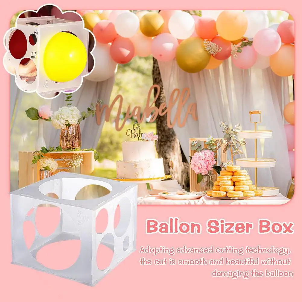 

11 Holes 2-10Inch Balloon Sizer Box Collapsible Balloons Party Birthday Tools Measurement Balloon Decorations Supplies Wedd H5G6