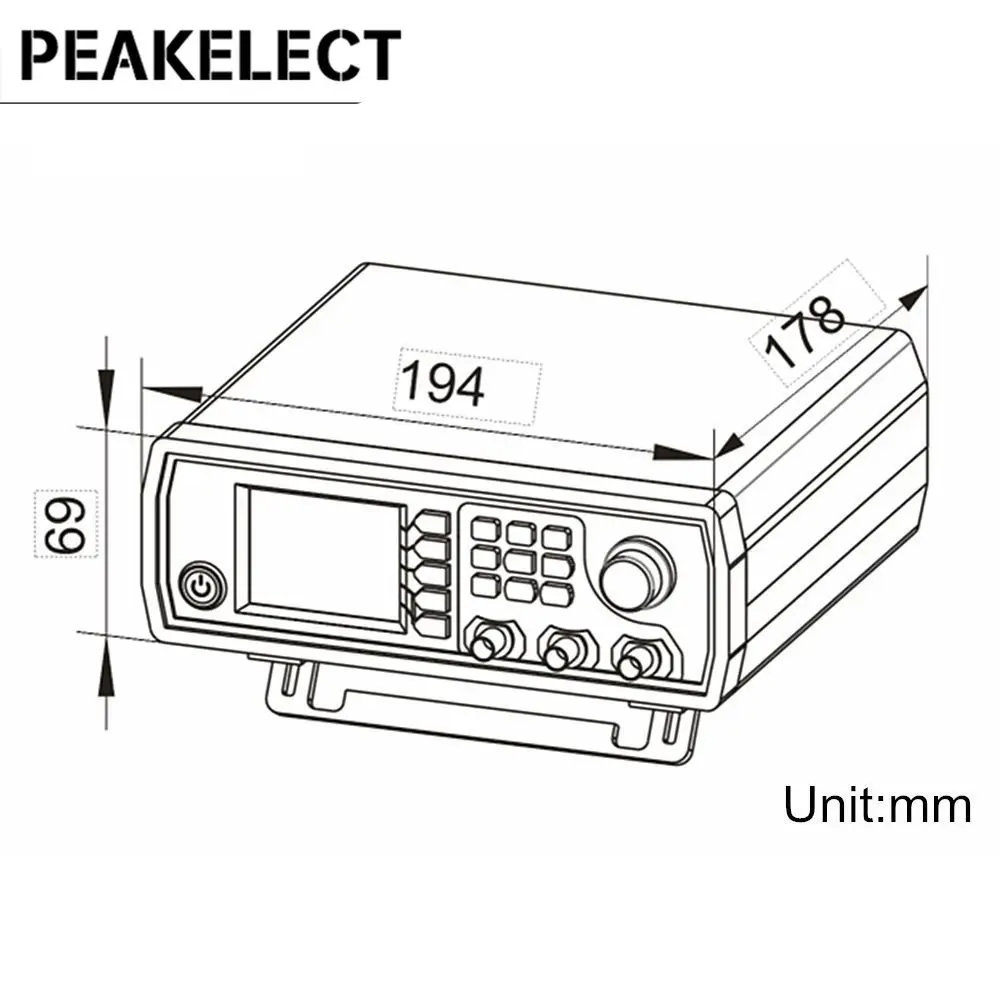 Peakchoose JDS6600-15M 15MHz DDS генератор сигналов с цифровым управлением Двухканальный