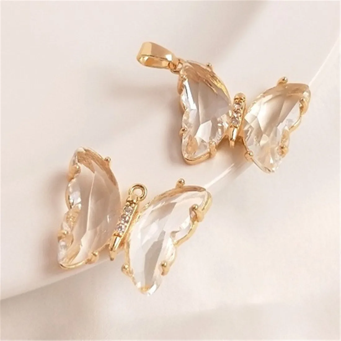 Серьги-подвески в виде бабочек цепочки для свитеров ожерелья D030