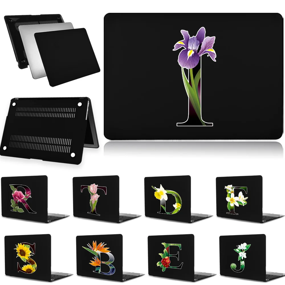 

Laptop Case for MacBook Air 13 A2337 Case 2020 M1 Cover Funda Pro 15 Case Air 11/Macbook 12 Case Flower Initials Name Pattern