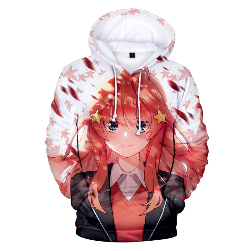 Spring New Women's Fashion Sweater 3D Anime Hooded Sweatshirt Women's Hooded Trend Casual Street Clothing Women's Pullover