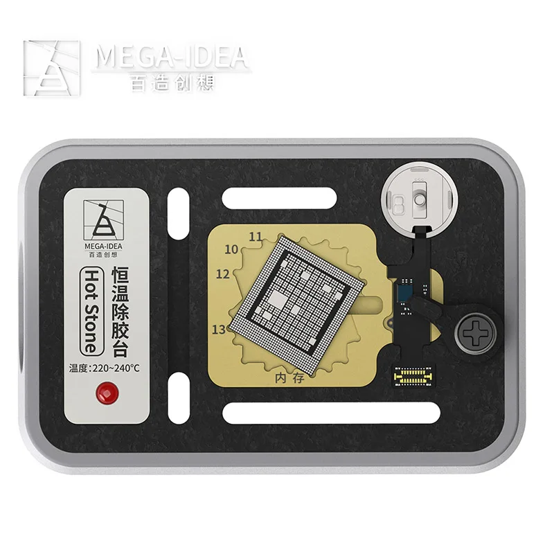 

QIANLI Hot Stone Constant Temperature Fixture for IPHONE 7-11 Pro Max NAND CPU Fingerprint CHIP Welding Platform Delete Glue