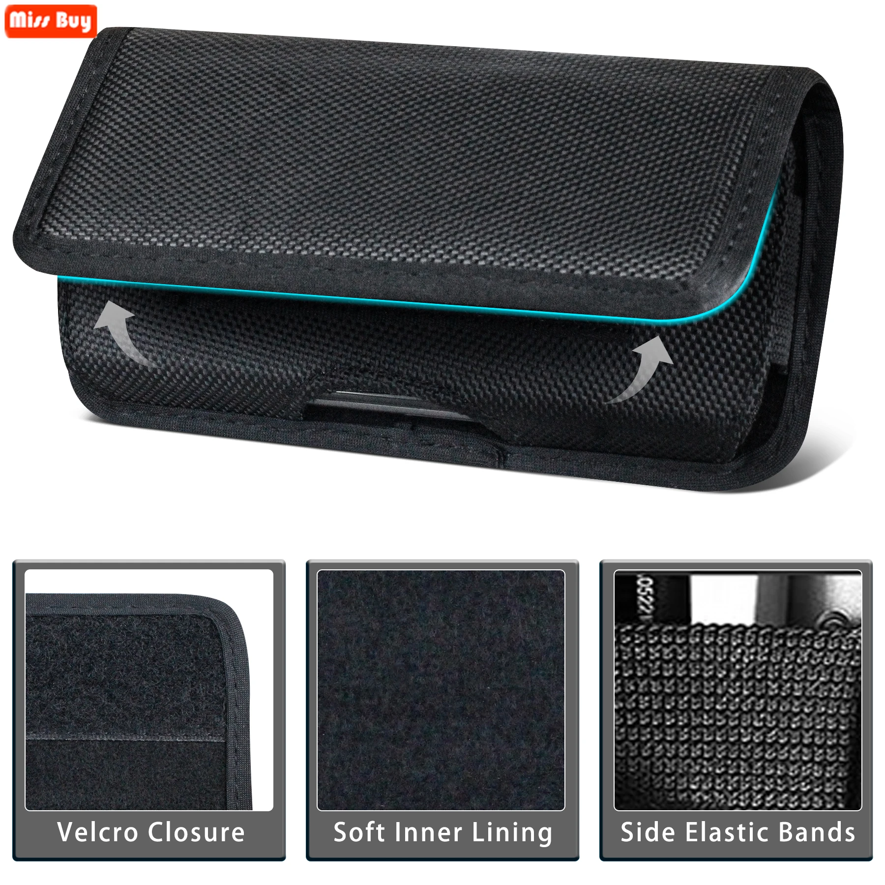 Phone Pouch For Samsung galaxy S21 S22 Ultra S20 Plus S10 Lite S9 Plus S8 S7 S6 S5 S4 S3 Waist Case Belt Clip Oxford cloth Bag