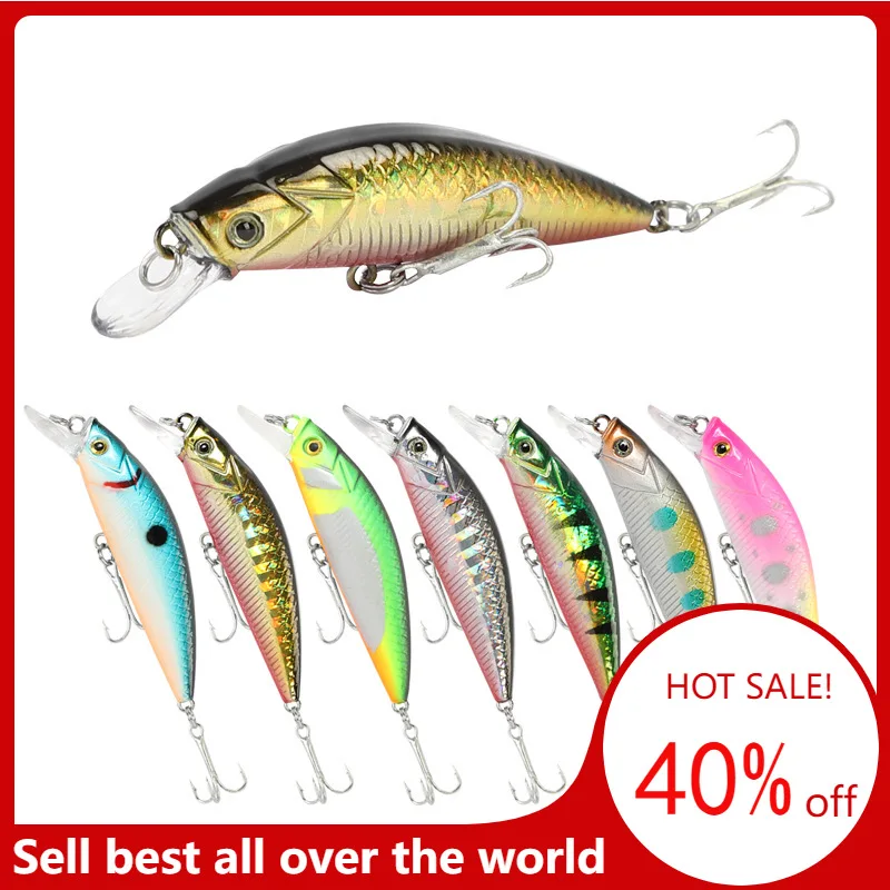 

Luya Fish Bait Bullet Submerged Mino 5.5cm/5.8g Long Range Hard Bait M019