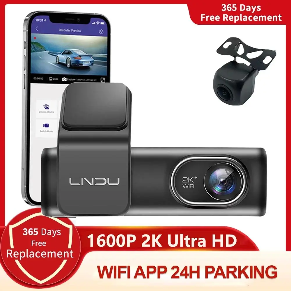 Купи Mini Hidden 2K 1600P Car Dash Cam Front Rear Dual Camera DVR Detector WiFi APP Control Video Recorder 24H Parking Monitoring за 4,860 рублей в магазине AliExpress