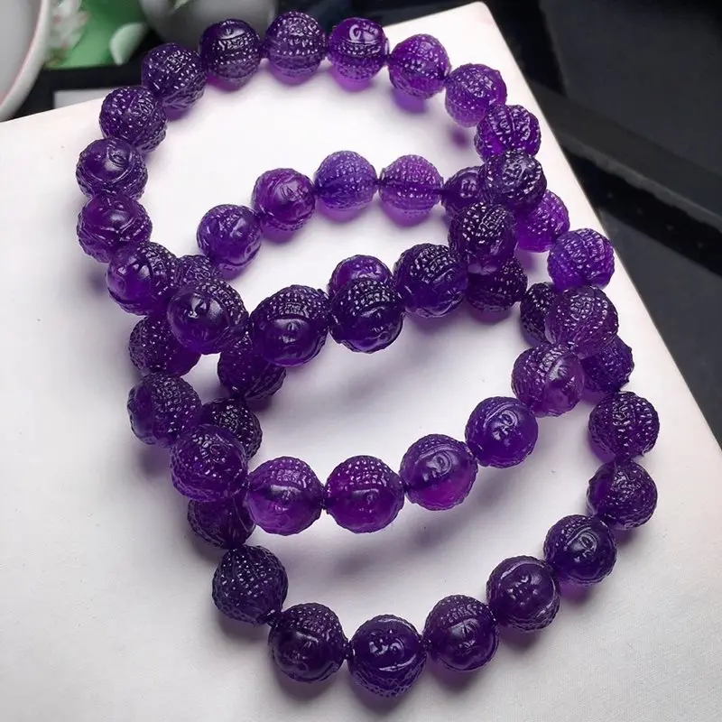 Браслет из натурального аметиста сына