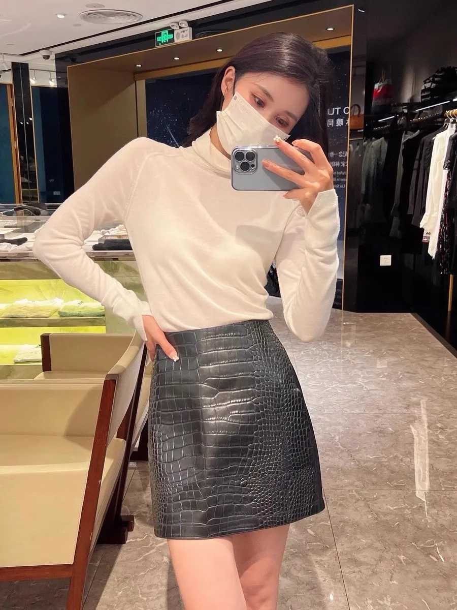 Белый удобный шерстяной женский свитер сексуальный прозрачный кружевной топ с