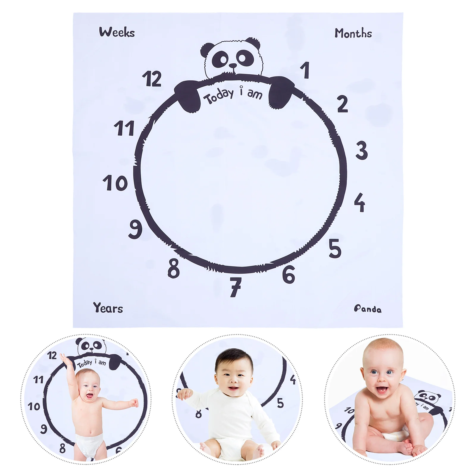 

Baby Blanket Backdrop Photography Newborn Milestone Month Milestones Chart Monthly Memory Photo Props Favors Infant