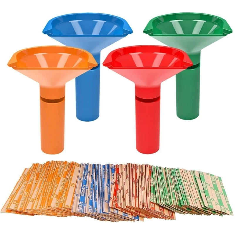 

Perfectly Sort Coins 4-Piece Set for Household Use Coin Counter & Coin Sorters