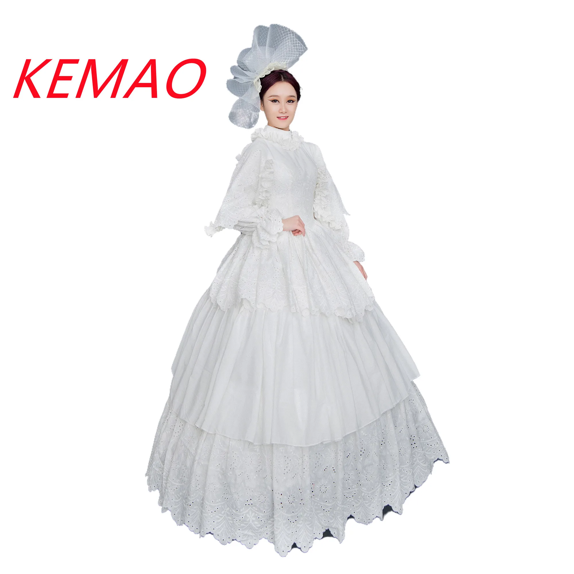

KEMAO Rococo Baroque Marie Antoinette Red Ball Dresses 18th Century Renaissance Historical Period Victorian Dress Gown for Women