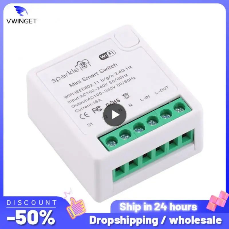 

Умный выключатель настенный, 16 А, 1-8 шт.