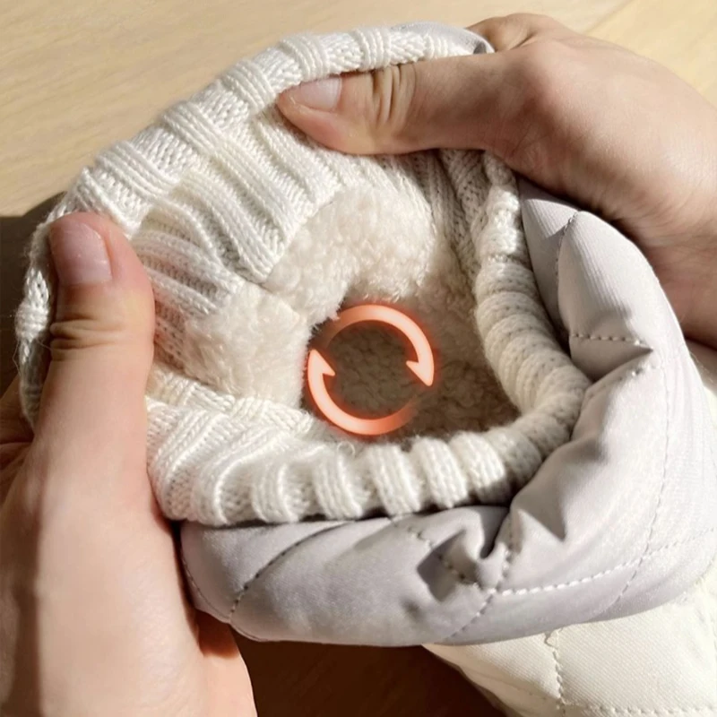 Домашние нечеткие зимние ботильоны женские теплые меховые плюшевые уличные