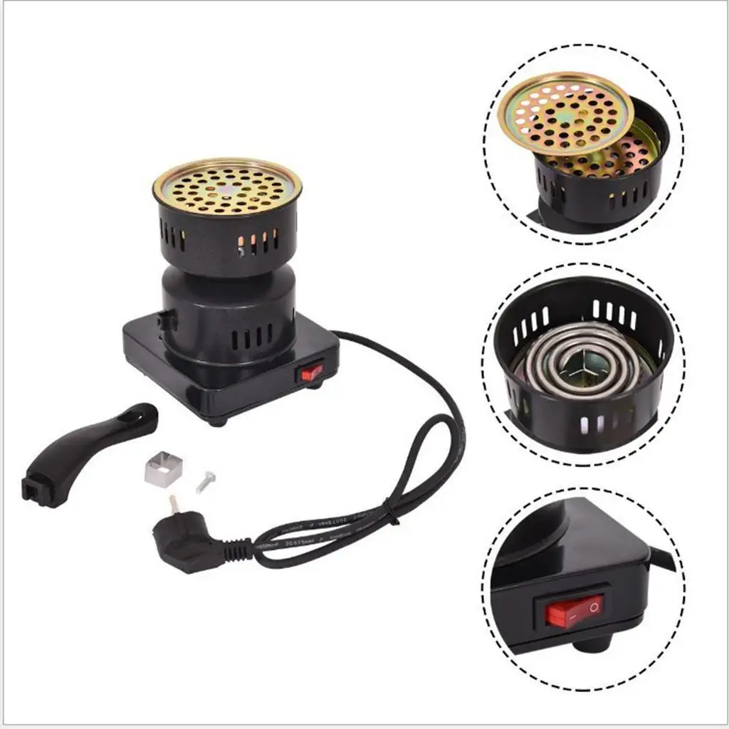 

Portable Hookah Charcoal Stove Quick Heating Shisha Heater Coals Burner