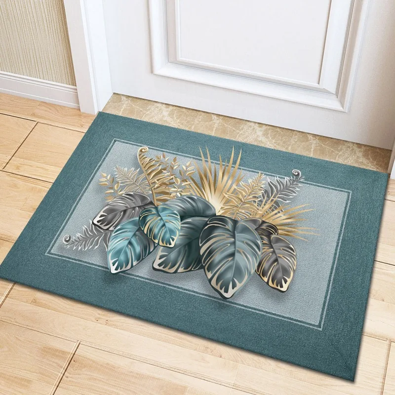 

New 3D Flowers Non-slip Kitchen Carpets for Living Room Long Area Rug Floor Mat Entrance Door Mat Home Decor Alfombra Tapis