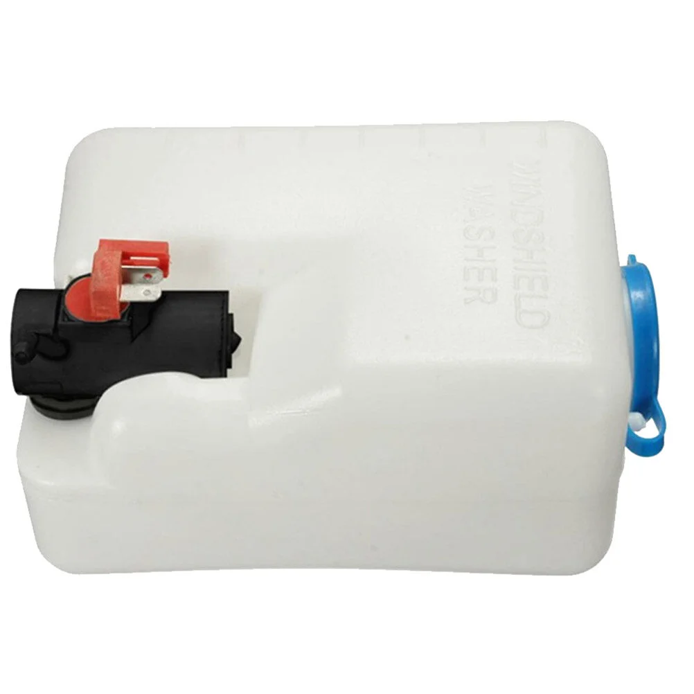 

12V 15L Car Windshield Washer Bottle Kit Washer Pump Fluid Reservoir Bottle Wiper Washing System (Black)