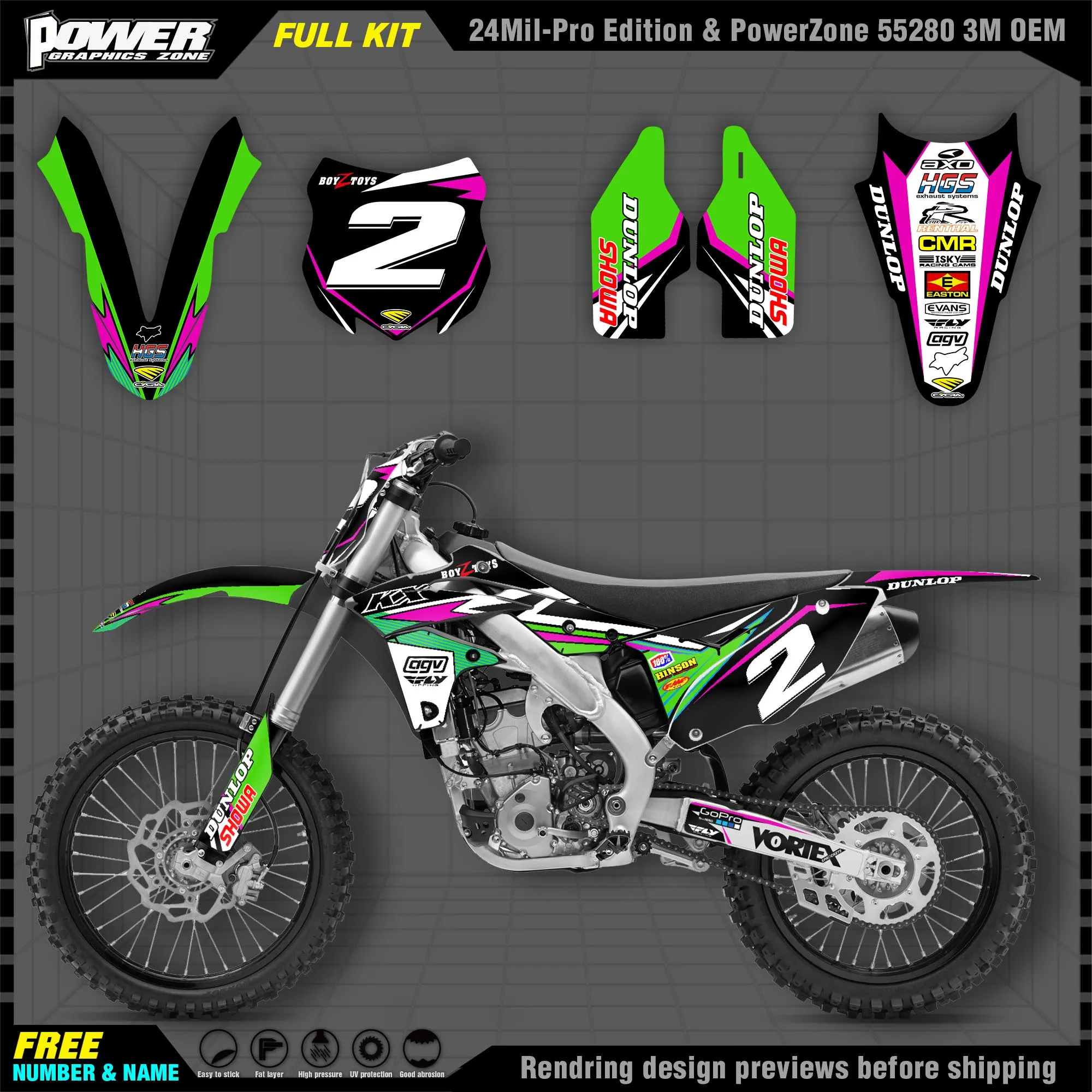 Персонализированные графические наклейки PowerZone Team, Набор наклеек для Kawasaki Decal 2013 2014 2015 2016 KXF250 KX250F 006 Персонализированные графические наклейки PowerZone Team, Набор наклеек для Kawasaki Decal 2013 2014 2015 2016 KXF250 KX250F 006