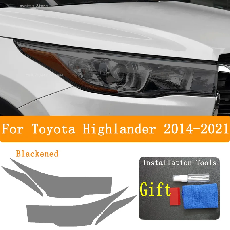 Аксессуары для Toyota Highlander 2022-2023 Защитная пленка передней фары автомобиля