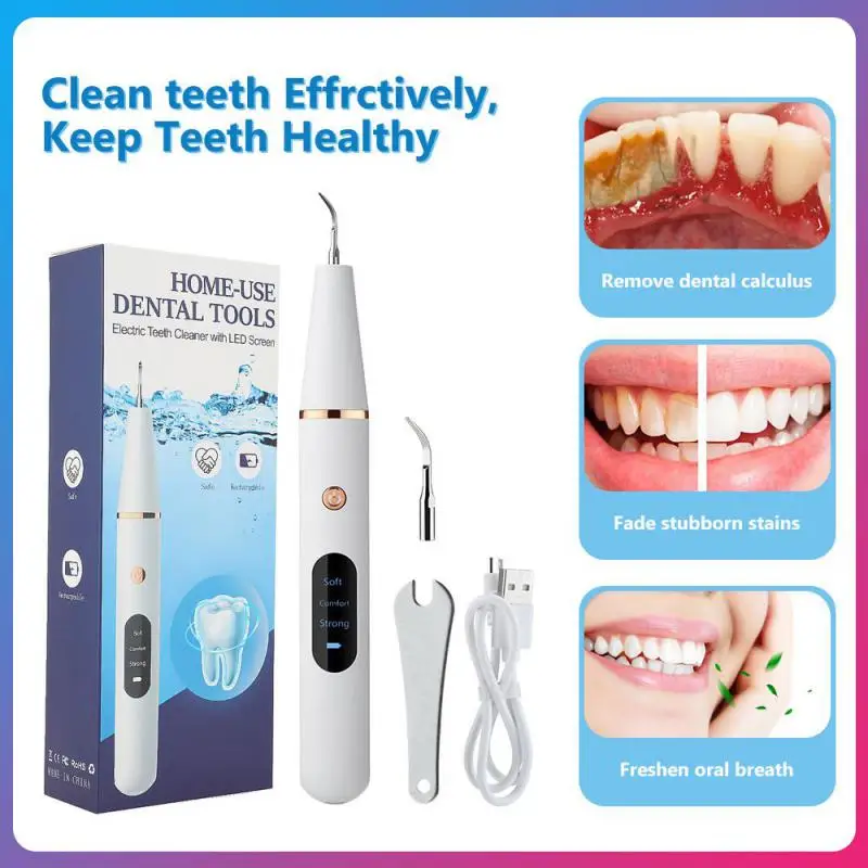 

Электрический ультразвуковой ирригатор, скалер с фотоэлементами для зубов, инструмент для очистки пятен, зубов, отбеливания зубов