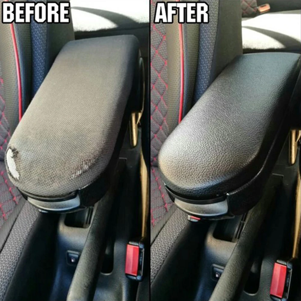 

Leather Black Central Armrest Box Cover For Golf 4 MK4 For Passat B5 For Bora Central Armrest Box Cover