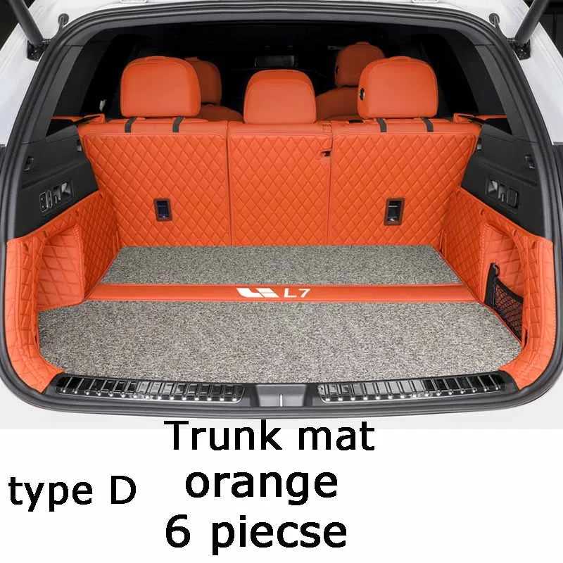 

Автомобильные коврики LHD, коврики для багажника для Li LiXiang L7 2023 2024, автоматические автомобильные коврики с левым рулем, аксессуары для коврика