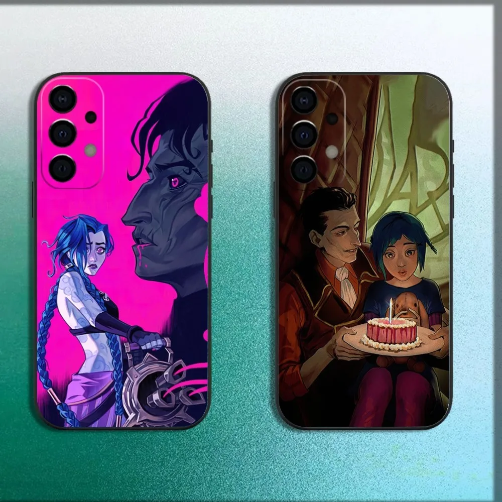 Чехол для телефона S-Silco Arcane Jinx Samsung Galaxy A13 A21s A22 A31 A32 A52 A53 A71 A80 A91 мягкий черный чехол