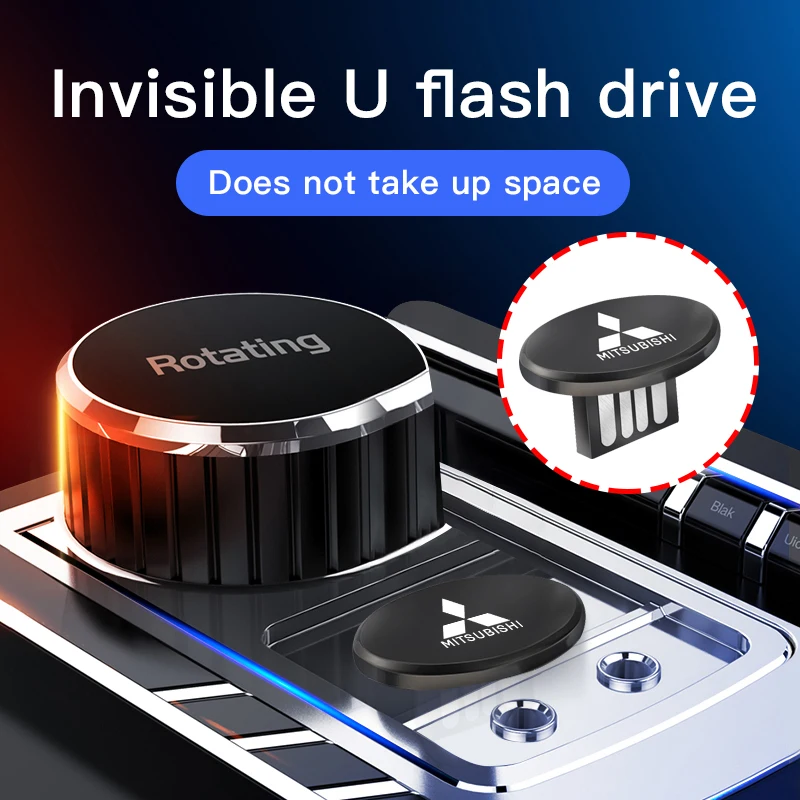 Новый портативный Невидимый USB флеш-накопитель 64 ГБ 32 16 8 для Mitsubishi Lancer ASX Mirage Pajero