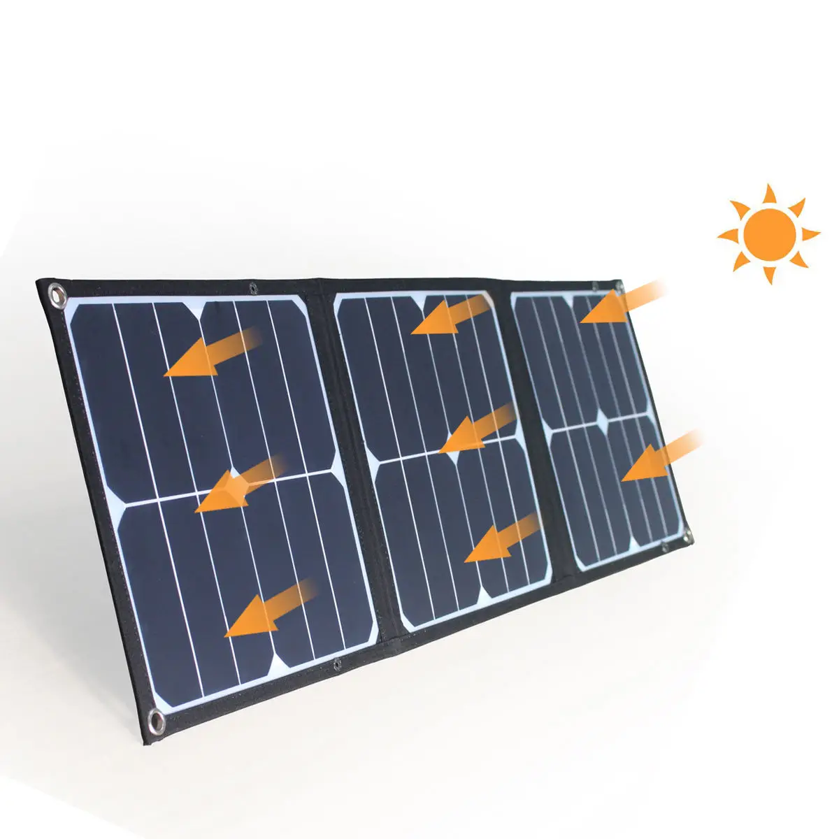 Портативное складное зарядное устройство на солнечной батарее Glory Solar 40 Вт 100 150 18