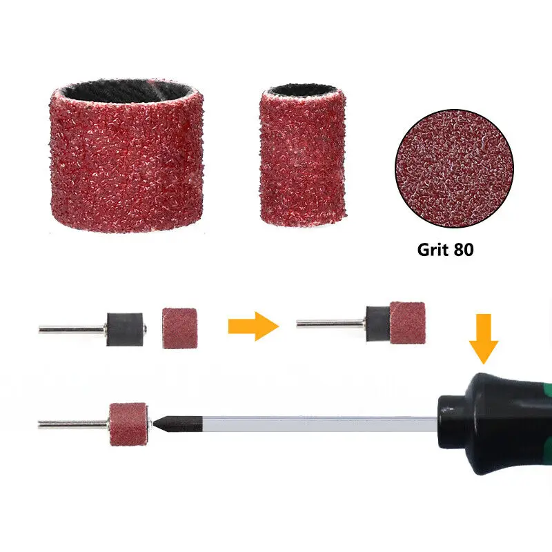 104 шт. шлифовальные втулки шлифовальная лента с шлифовальной оправкой