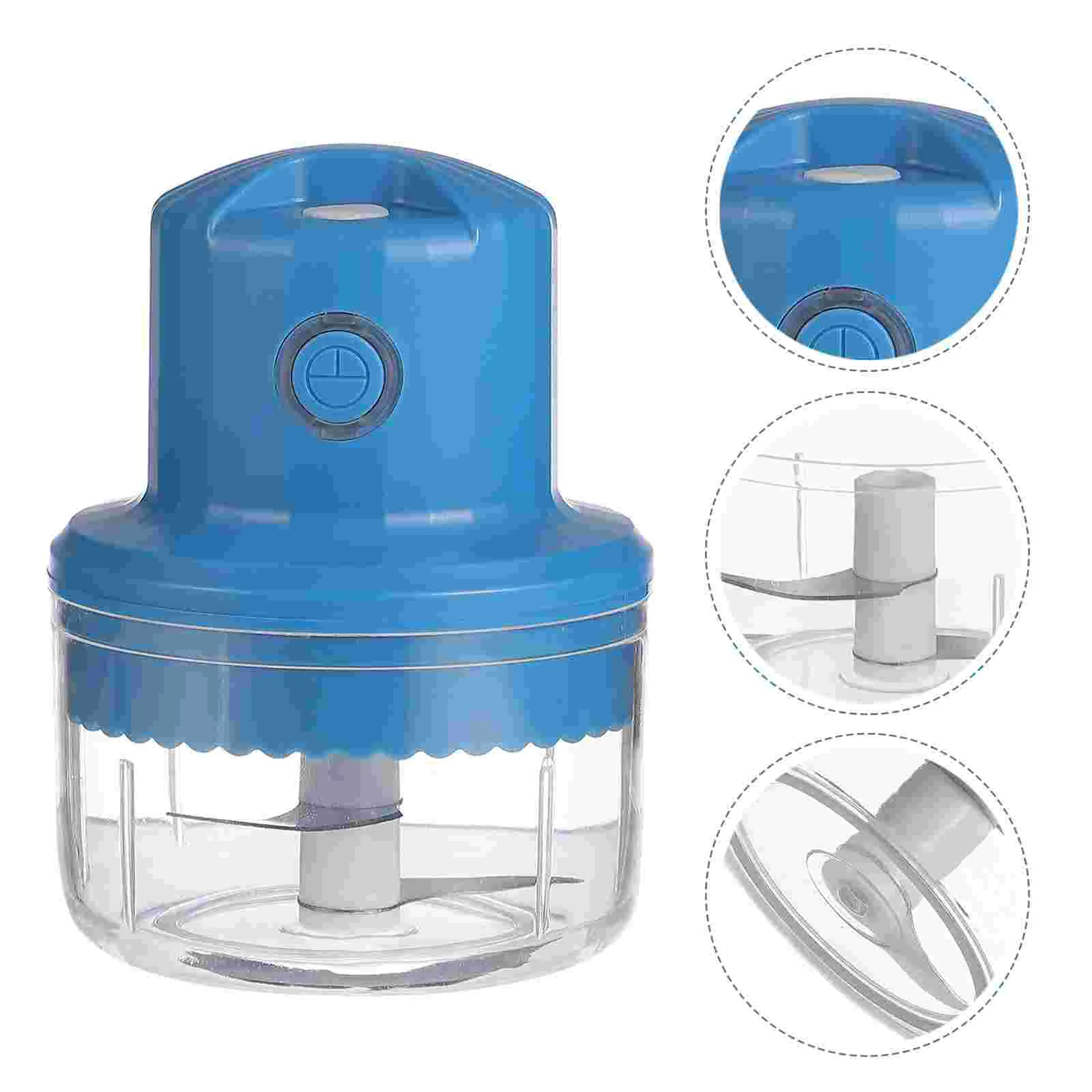 

1 Set 100ml Garlic Chopper Crusher Stainless Steel Electric Ginger Garlic Mincer