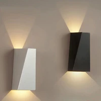 up and down wall lamp white room decor led aluminium wall sconce lamp for bedroom bedside living room corridor aside lighting