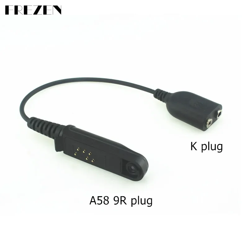 Фото Кабель-переходник Baofeng BF-A58 BF9700 UV9R Plus UV-XR, преобразователь рации на 2 контакта для Baofeng UV-5R 82, двухсторонняя радиосвязь, гарнитура, микрофон №1