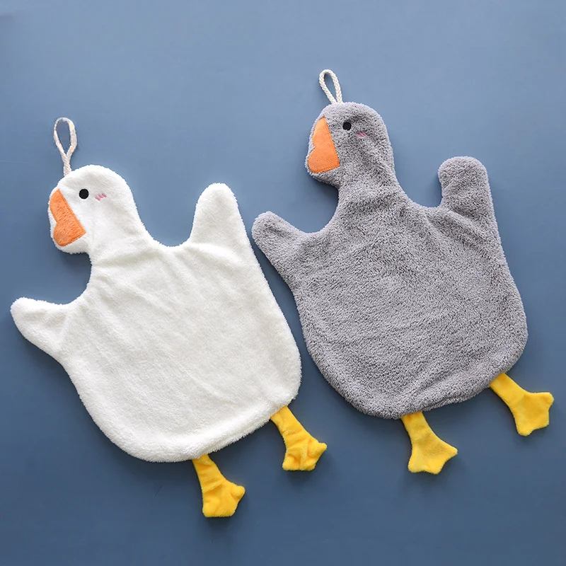 

Duck Hand Towel Goose Towels Hand Towel Washcloth for Children Kids Cute Samll Towels Strong Water Absorption Children Cartoon