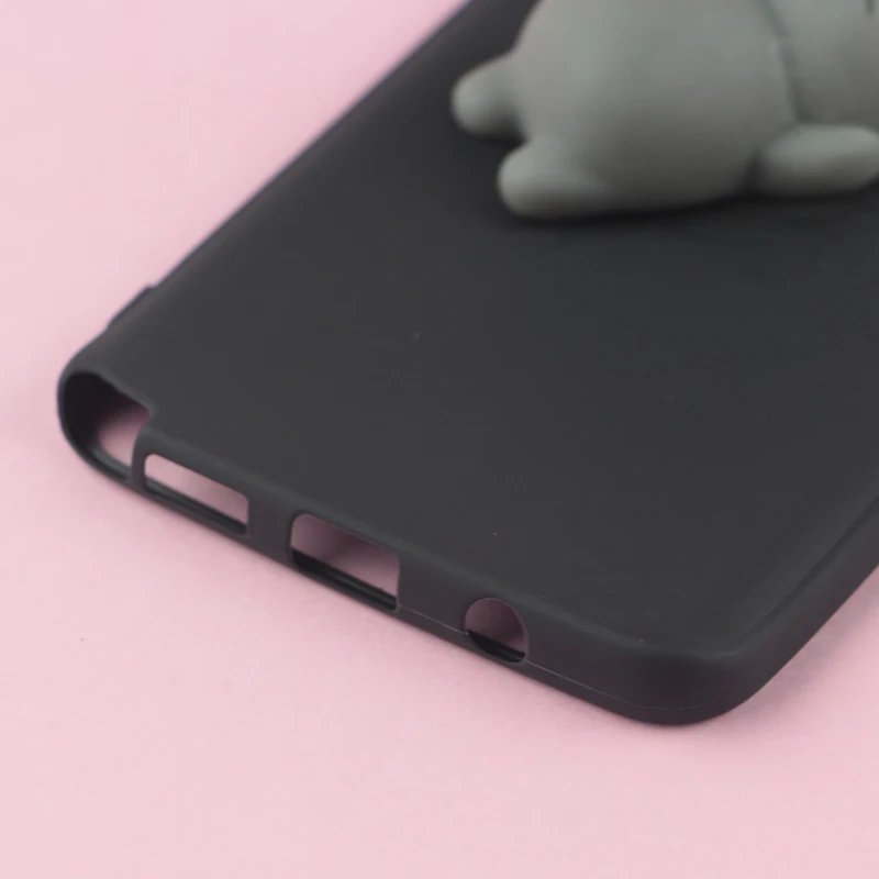 Мягкий чехол для телефона с объемными игрушками и котом Samsung Galaxy Note 9 10 20 A3 2016 A5 2017 A6