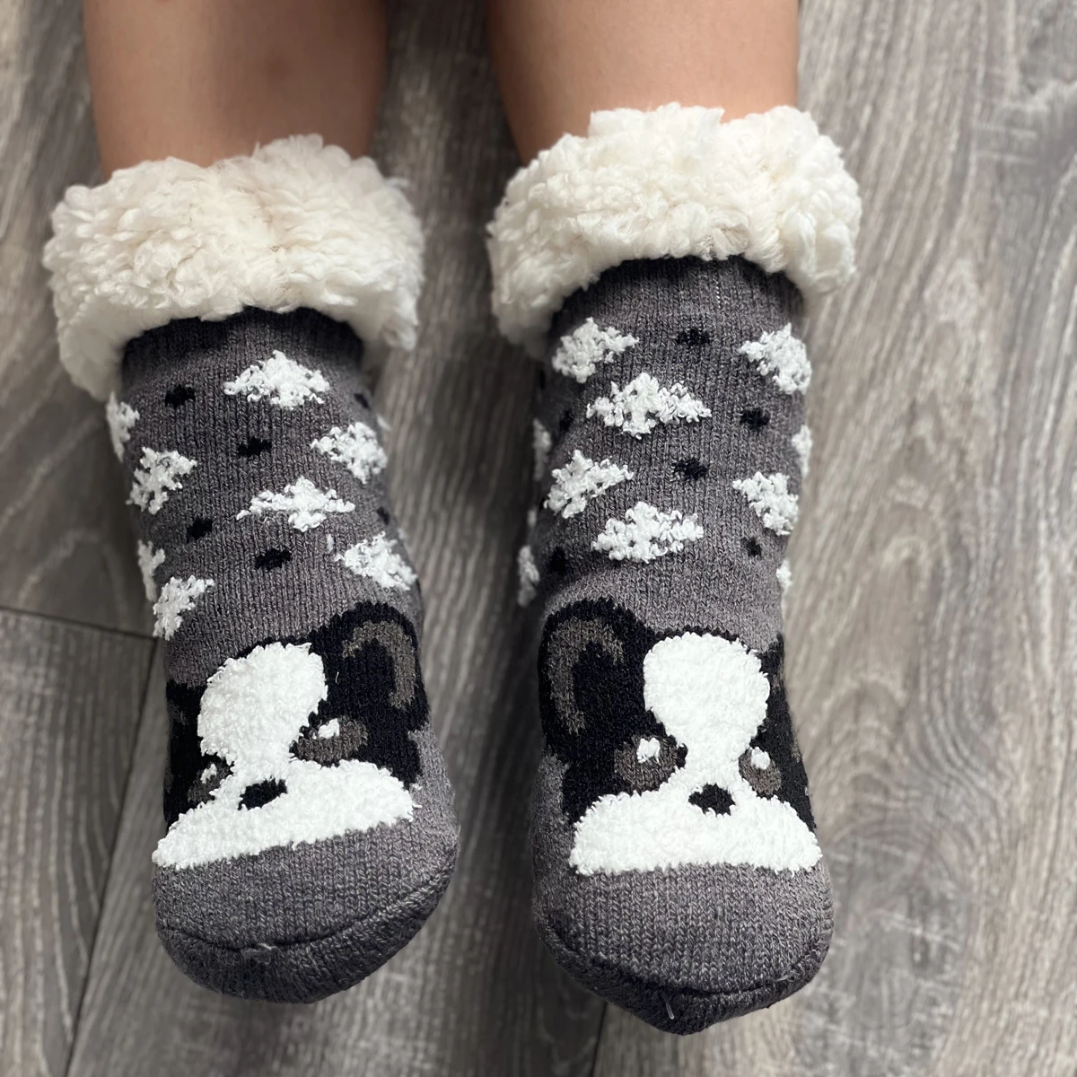 

Winter Warm Socks Children Unicorn Dog Cat Cow Plush Non Slip Grip Soft Female Floor Fluffy Fuzzy Slippers Sock Funny Gifts