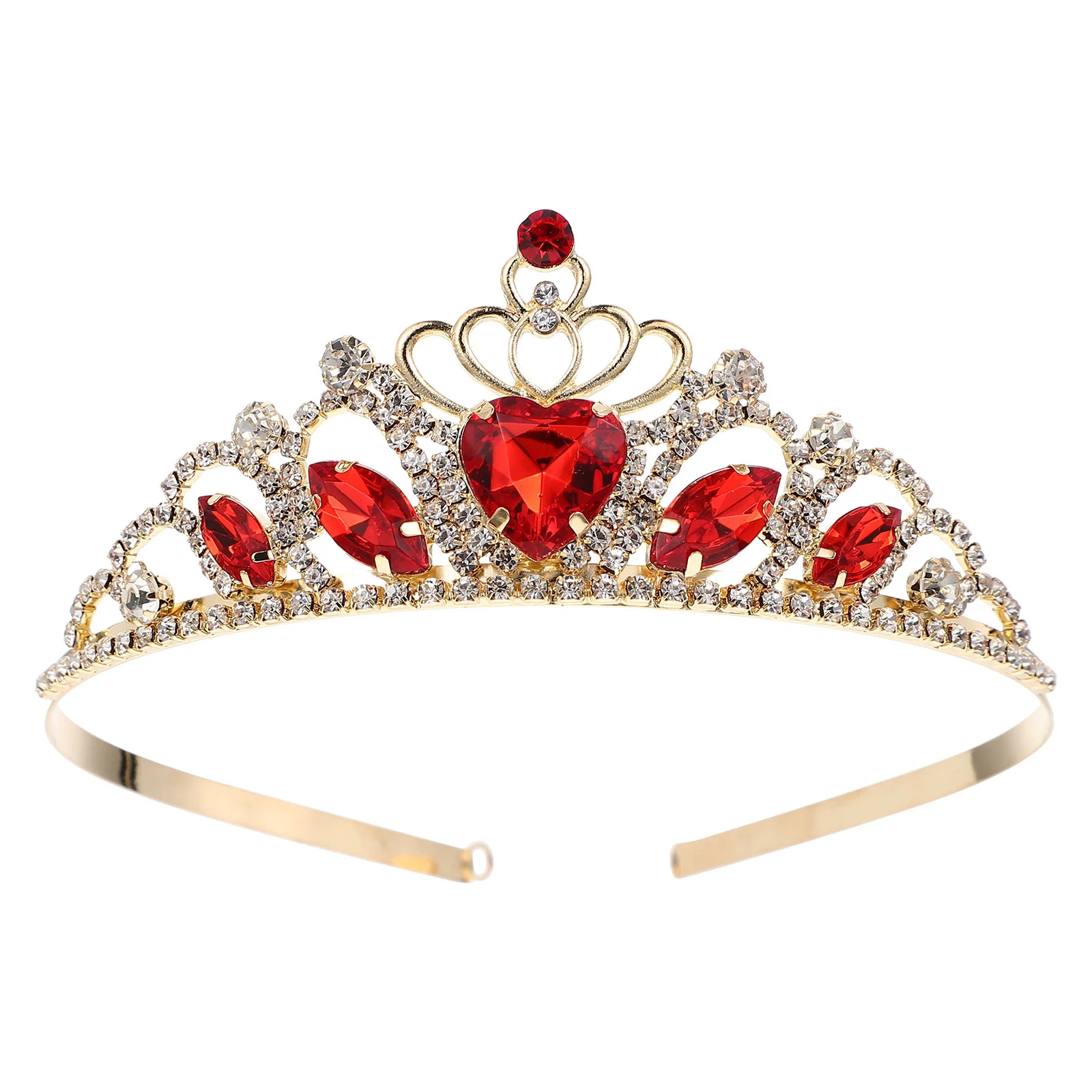 

Halloween Children's Crown Pearl Headband Girls Kids Tiara Metal Elegant Little