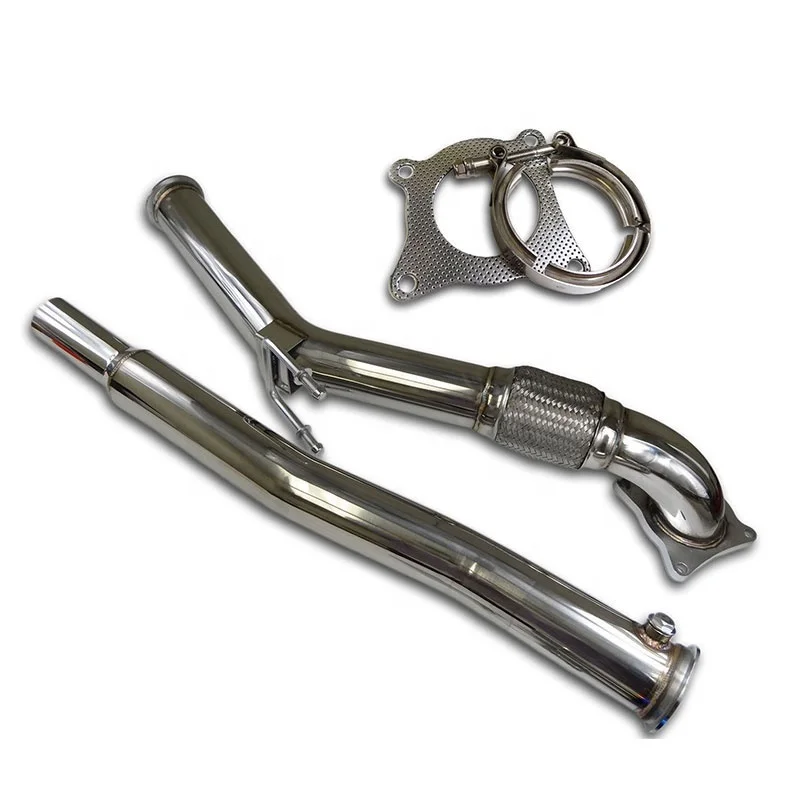 Фото Комплект выхлопной трубы из нержавеющей стали для VW Eos Golf V VI MK6 2010 Jetta III Scirocco GTi MK5 Turbo для повышения производительности №2