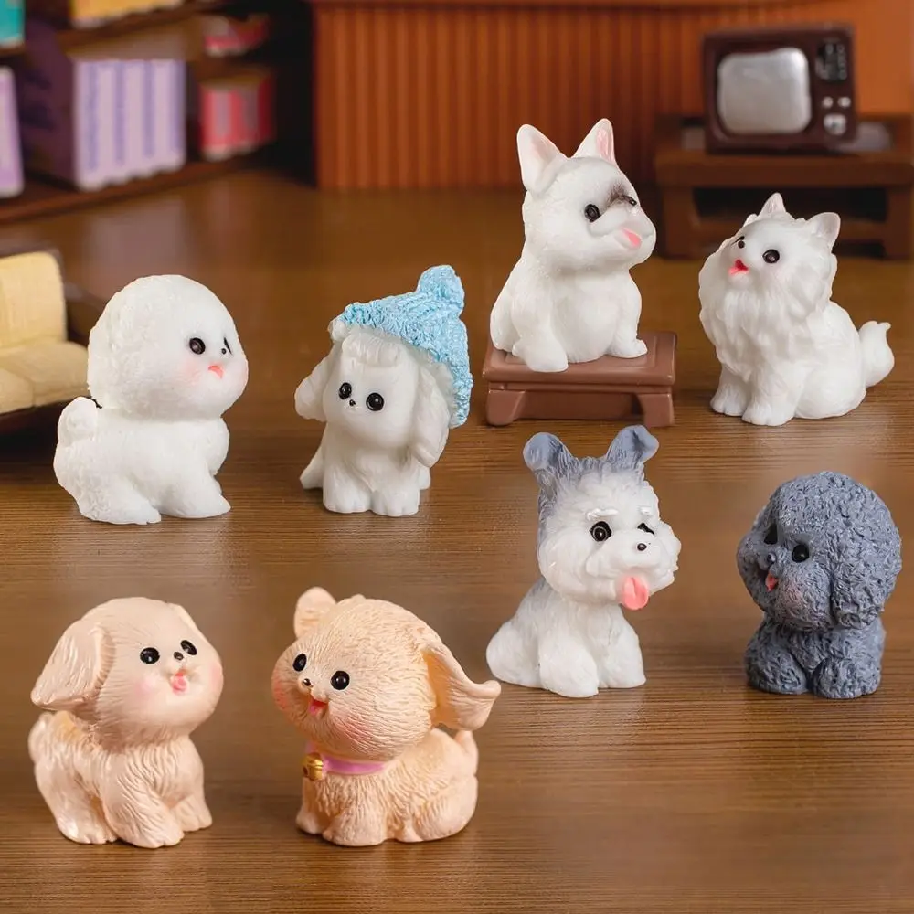 Миниатюрная фигурки собаки из канифоли