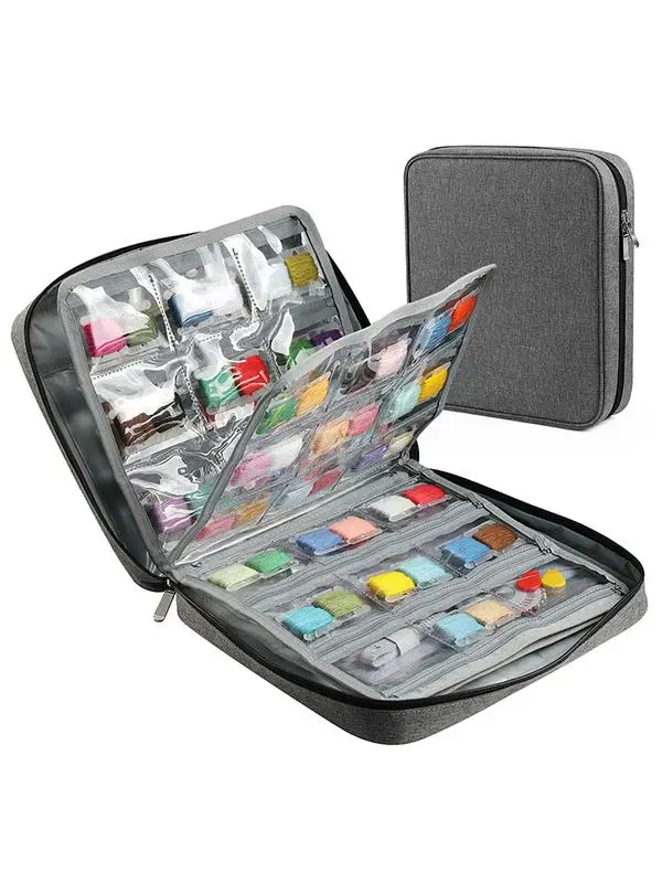 

Embroidery Case Embroidery Organizer Embroidery Kits Storage Bag With 4 Separate Compartments For Embroidery Needles Embroidery