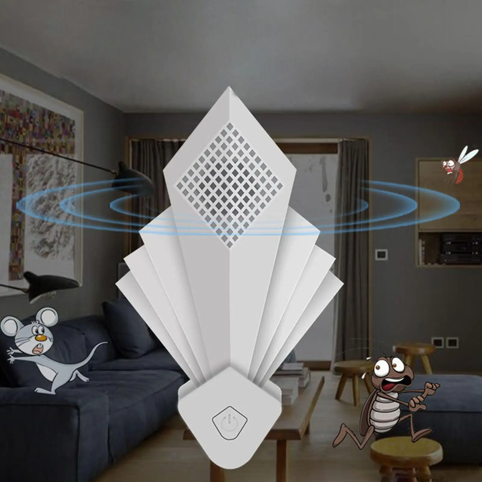 Ультразвуковой Отпугиватель вредителей удаление белых клещей для дома спальни