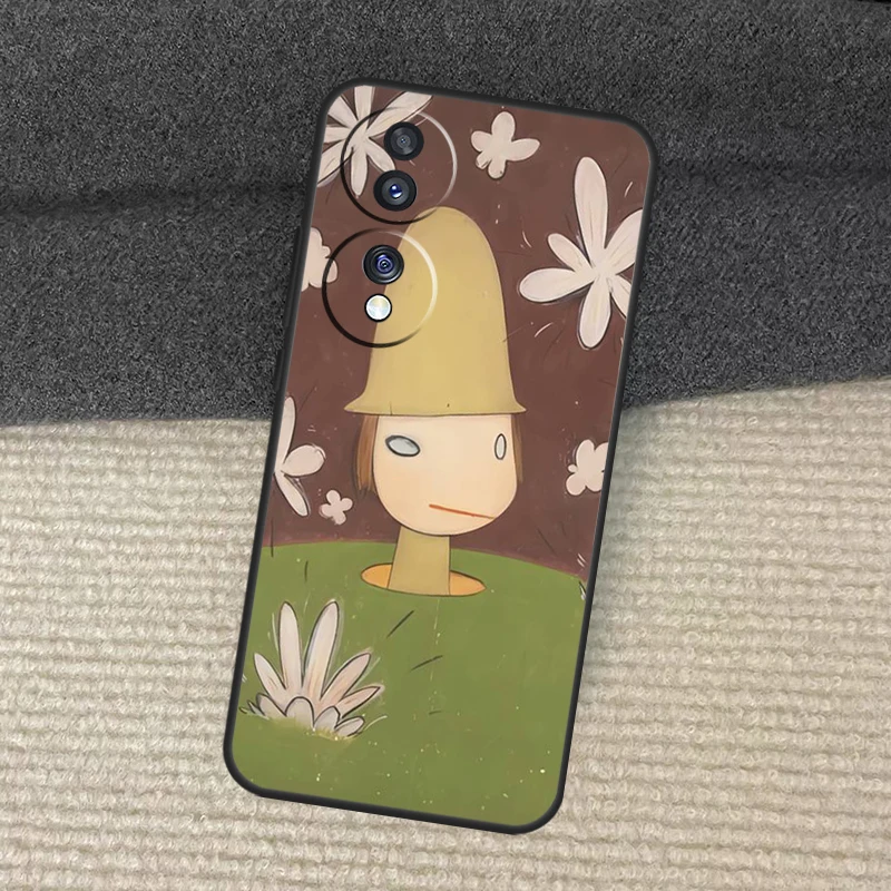 Мультяшный эстетический чехол Yoshitomo Nara для Honor Magic 7 5 6 Lite 50 70 90 200 Pro X8b X9a X8a X8 X9 X9c X9b