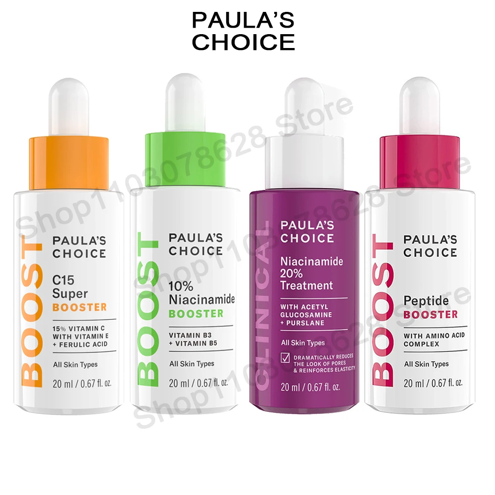 

New Arrive Wholesale 20ML Paula‘s Choice Skin Care Peptide/C15 Super/10% Niacinamide/20% Niacinamide Booster For All Skin Type