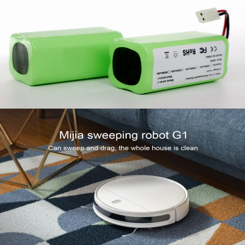 Литий-ионный аккумулятор 18650 14 4 В/14 8 в 3500 мАч для робота-пылесоса Xiaomi G1 MI Essential MJSTG1