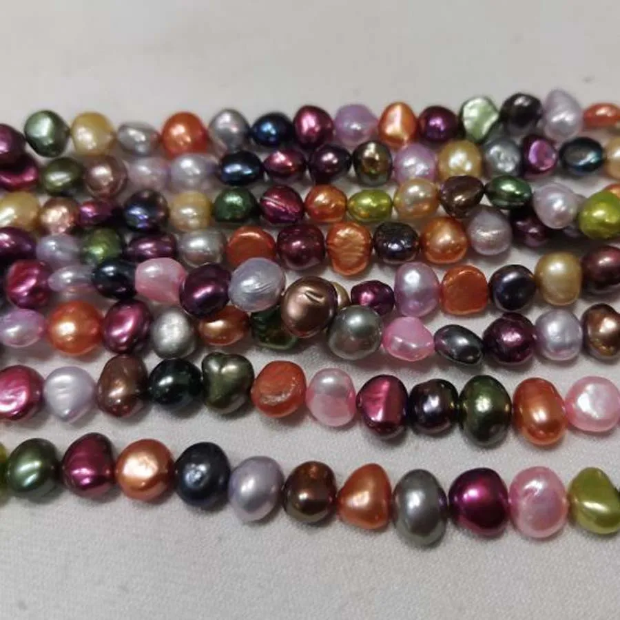 wholesale 20 strings nugget freshwater cultured pearl baroque beads multi-colours | Украшения и аксессуары
