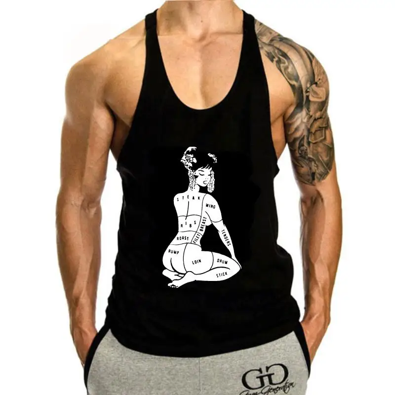 

Eat Me Otaku tank top men 2024 Summer Fashion Street Wear Tops Style Cross Fit Cotton sleeveless Slevee Slim sleeveless Cool Top