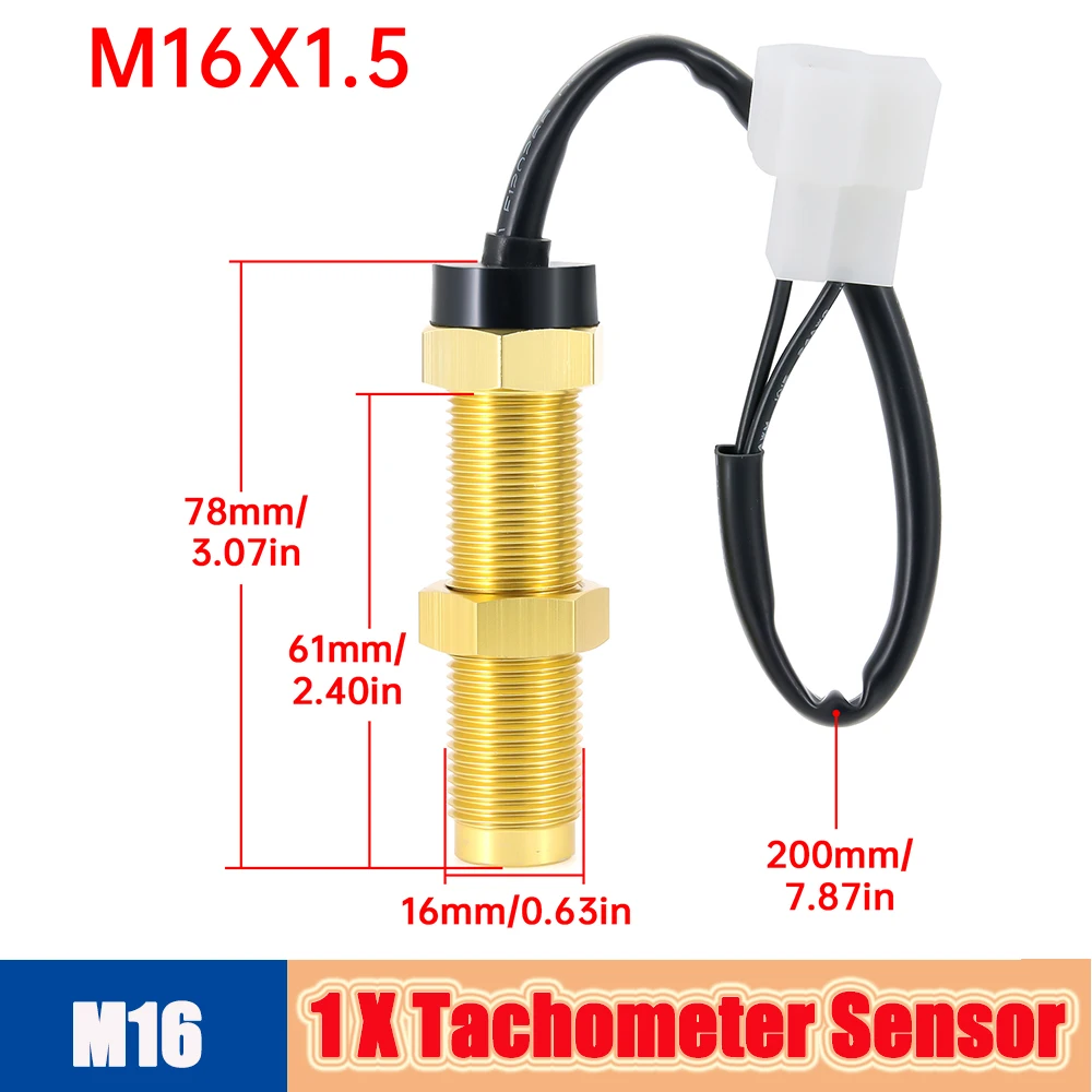 

Тахометр 0-6000 об/мин, автомобильный датчик, универсальный цифровой счетчик тако для мотоцикла, водонепроницаемый спидометр 85 мм для цилиндров 2/4/6/8/10/12