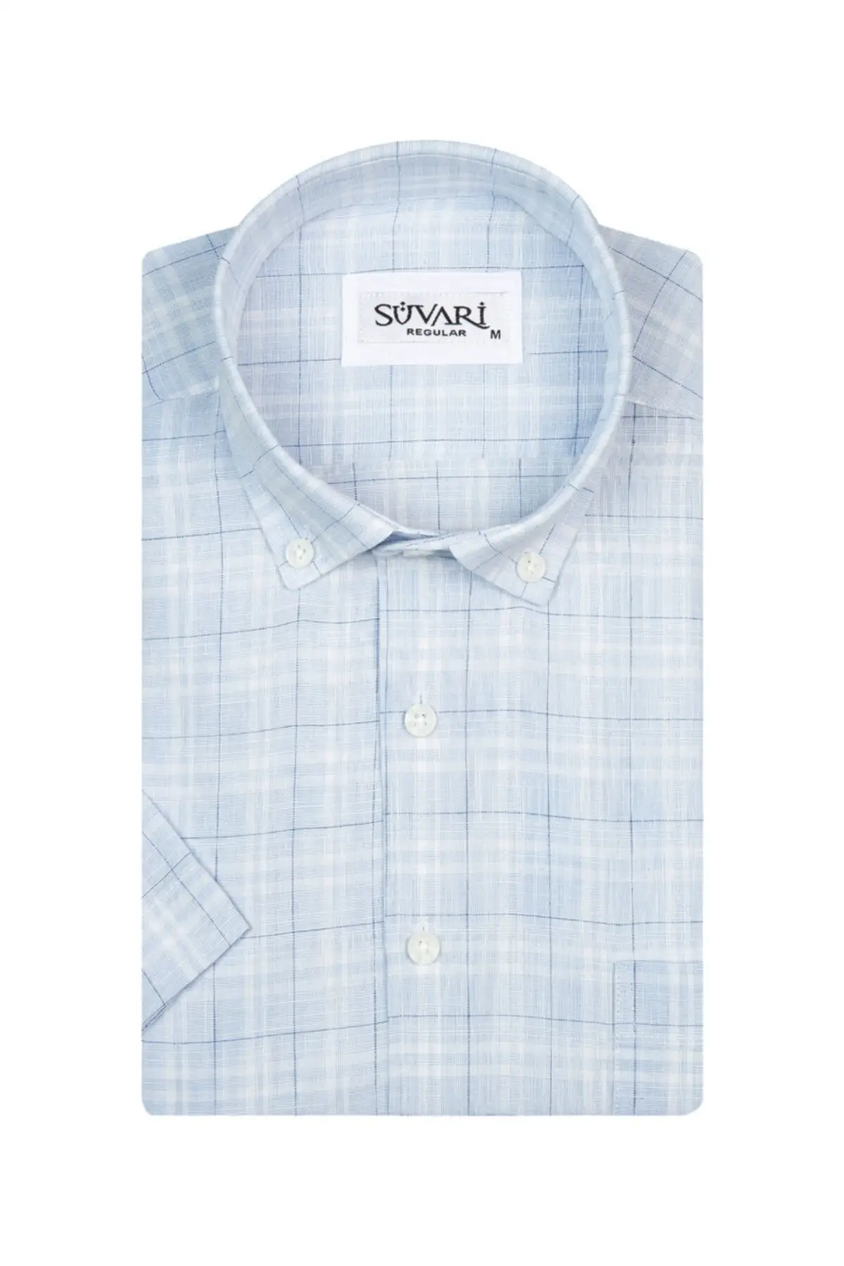 

Мужская рубашка с коротким рукавом и принтом