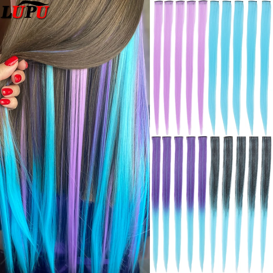 Ful Rainbow Hairpiece For Women Fake Hair