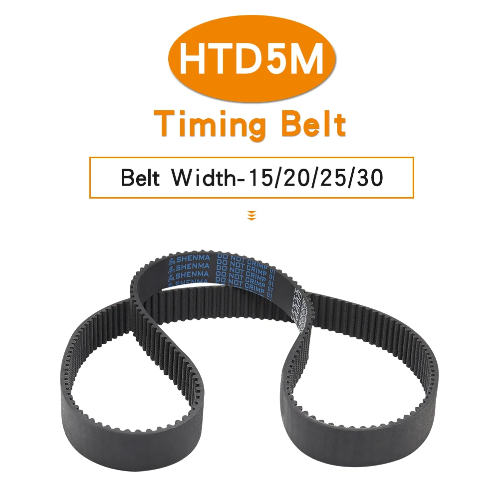 

Timing Belt HTD5M-2000/2050/2080/2100/2110/2160/2250/2350/2375/2500 Closed Loop Rubber Synchronous Belt With 15/20/25/30 mm