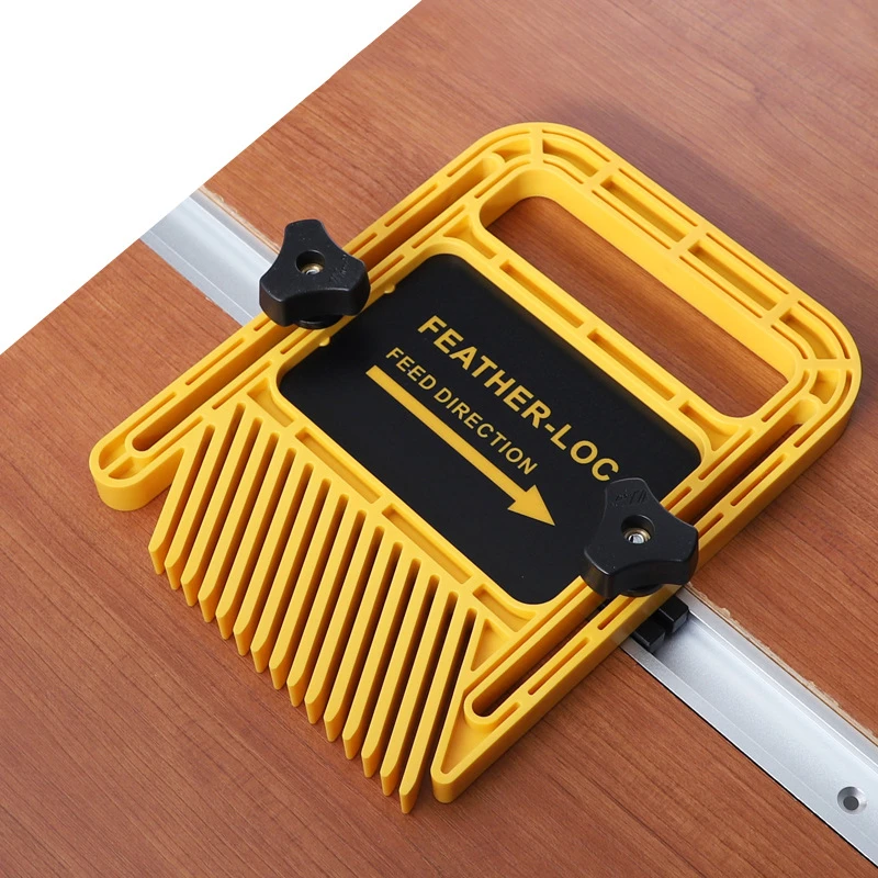 

Extended Feather Loc Board Set Multi-purpose Woodworking Engraving Machine Double Featherboard Miter Gauge Slot DIY Tool