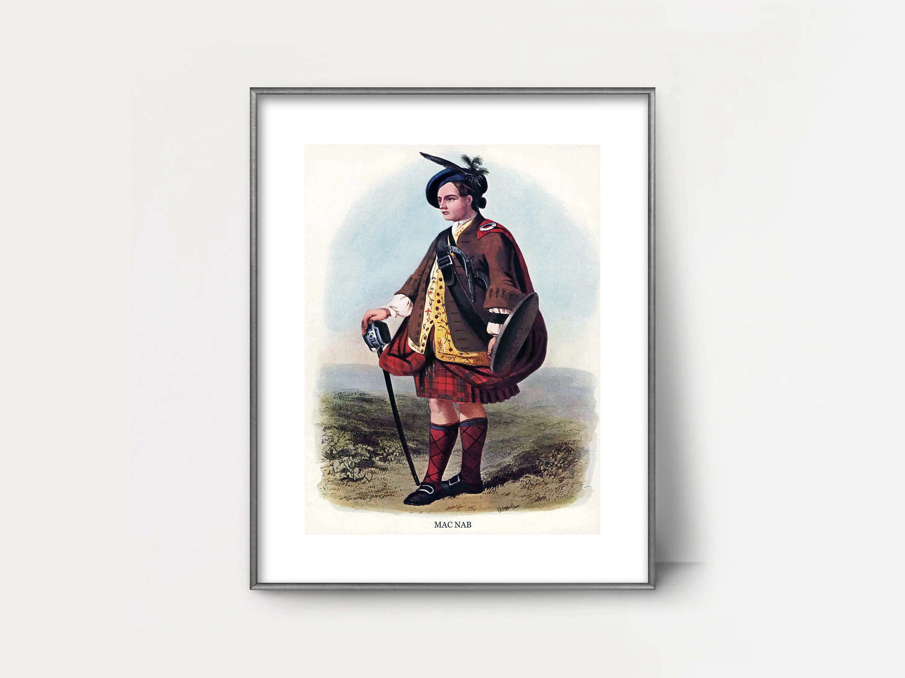 Винтажный постер Scot 1840s MacLennan Olgilvie Matheson Skene Clan печать настенные картины Картина на